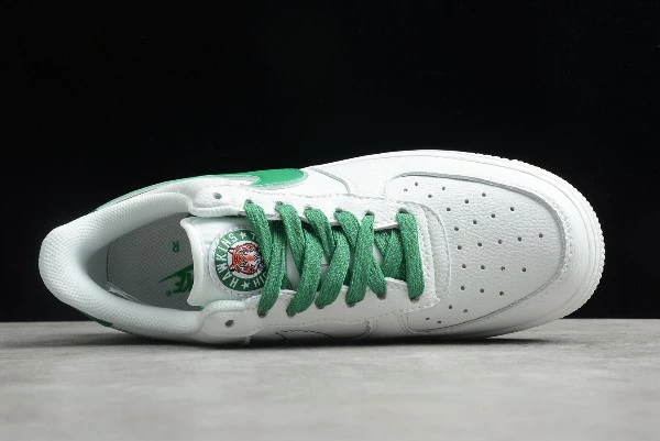 2020 Latest Nike Air Force 1'07 White Green CU9225 800 - Image 3