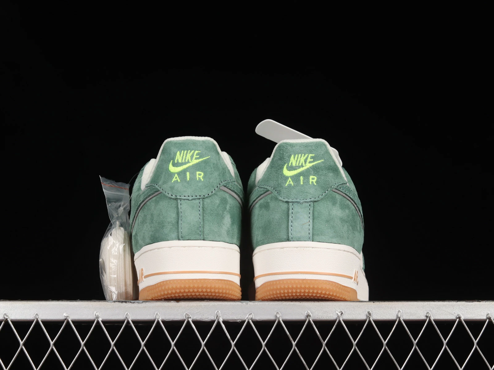 Akira X Nike Air Force 1 07 Low Suede Green White CV0820-405 - Image 3