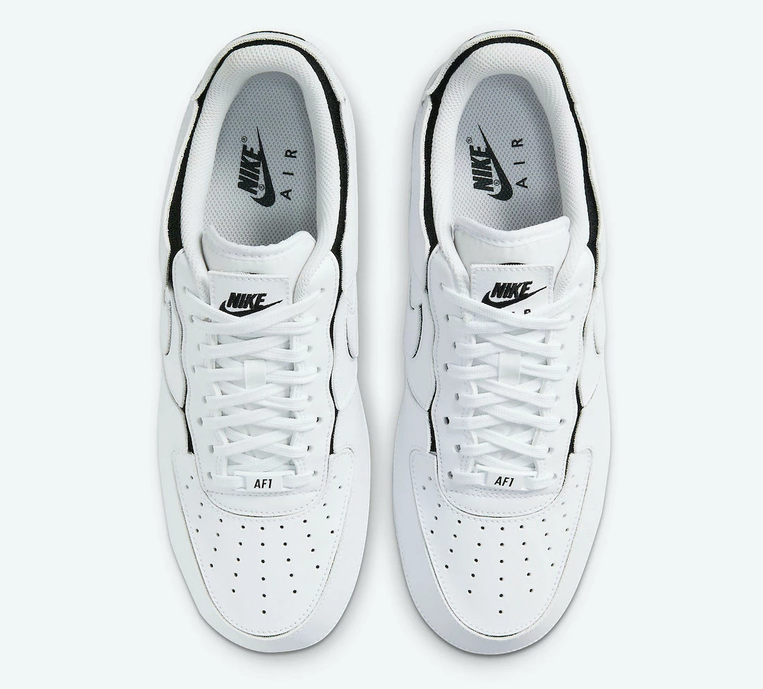 Nike Air Force 1/1 Cosmic Clay White Black Shoes CZ5093-100 - Image 2