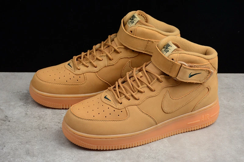 Nike Air Force 1'07 High LV8 Wheat Flax Brown Mens Shoes 719889-200 - Image 6
