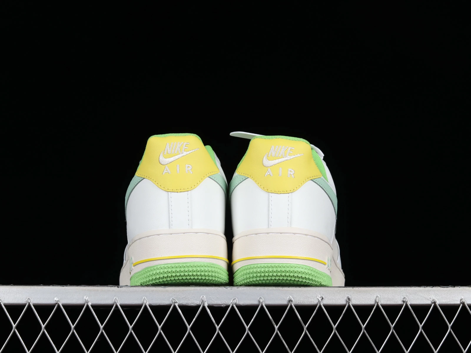 Nike Air Force 1 07 LV8 2 White Green Yellow CW3388-201 - Image 3