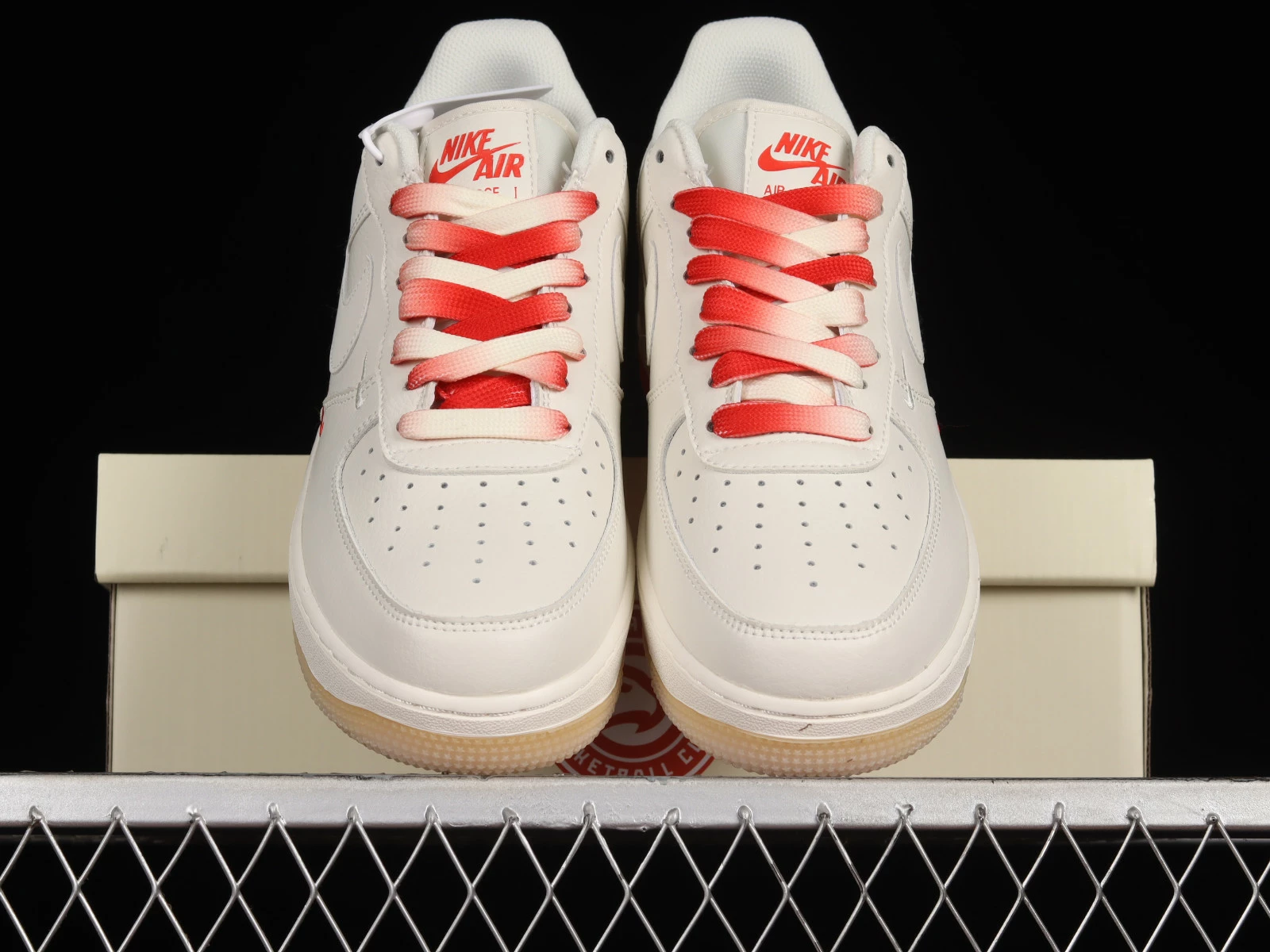 Nike Air Force 1 07 Low Cream Red Yellow YT0288-639 - Image 2