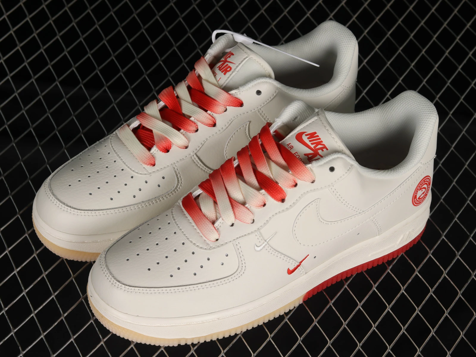 Nike Air Force 1 07 Low Cream Red Yellow YT0288-639 - Image 5