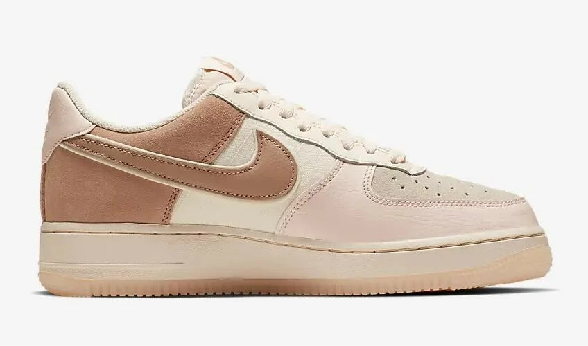Nike Air Force 1'07 Low Premium Washed Coral Guava Ice Rose Gold 896185-603 - Image 2