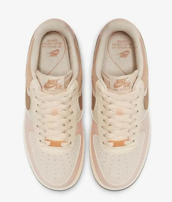 Nike Air Force 1'07 Low Premium Washed Coral Guava Ice Rose Gold 896185-603 - Image 4