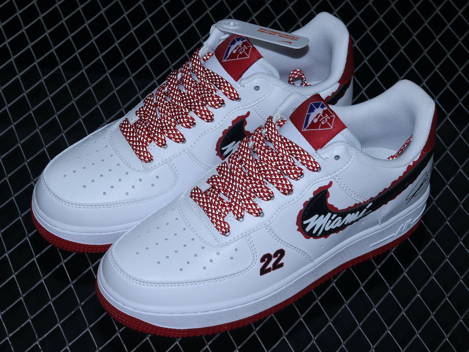 Nike Air Force 1 07 Low University Red White Black NL1722-600 - Image 6