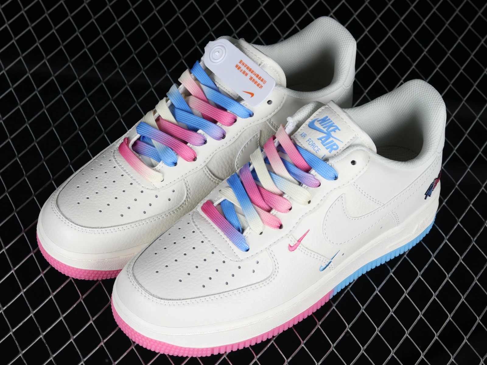 Nike Air Force 1 07 Low White Blue Red KU0902-112 - Image 4