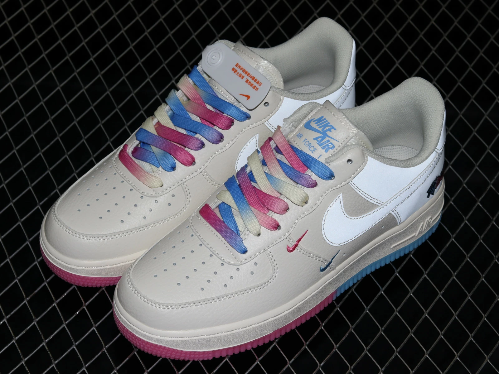 Nike Air Force 1 07 Low White Blue Red KU0902-112 - Image 5