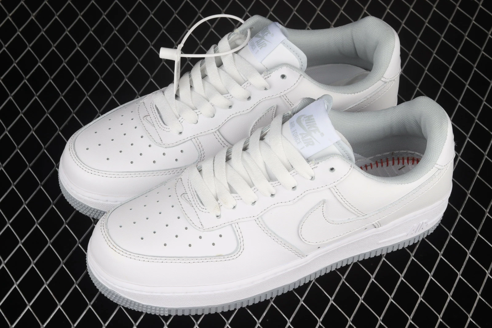 Nike Air Force 1 07 Low White Grey Running Shoes DD9931-100 - Image 5