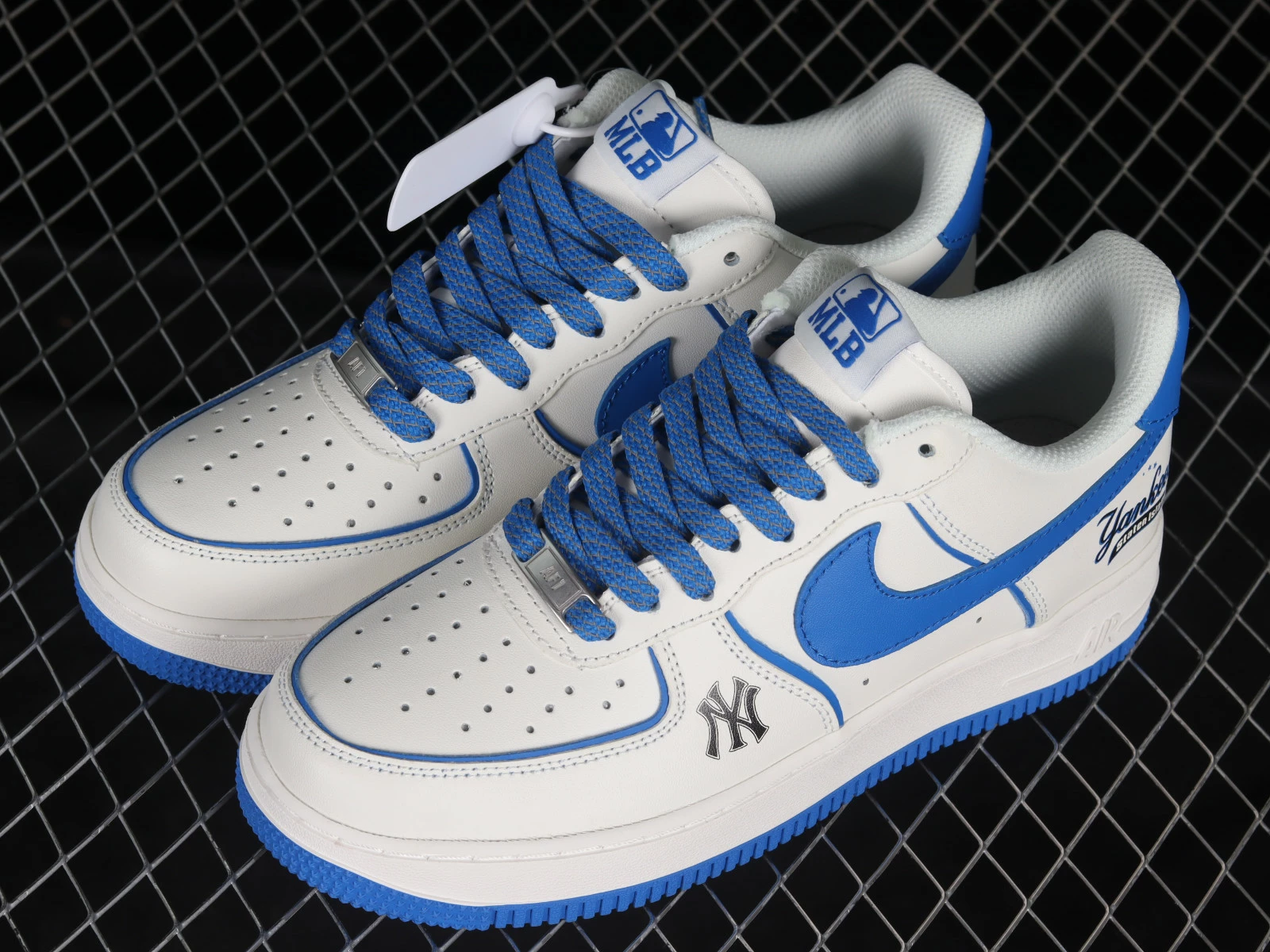 Nike Air Force 1 07 Low White Navy Blue BS8806-522 - Image 5