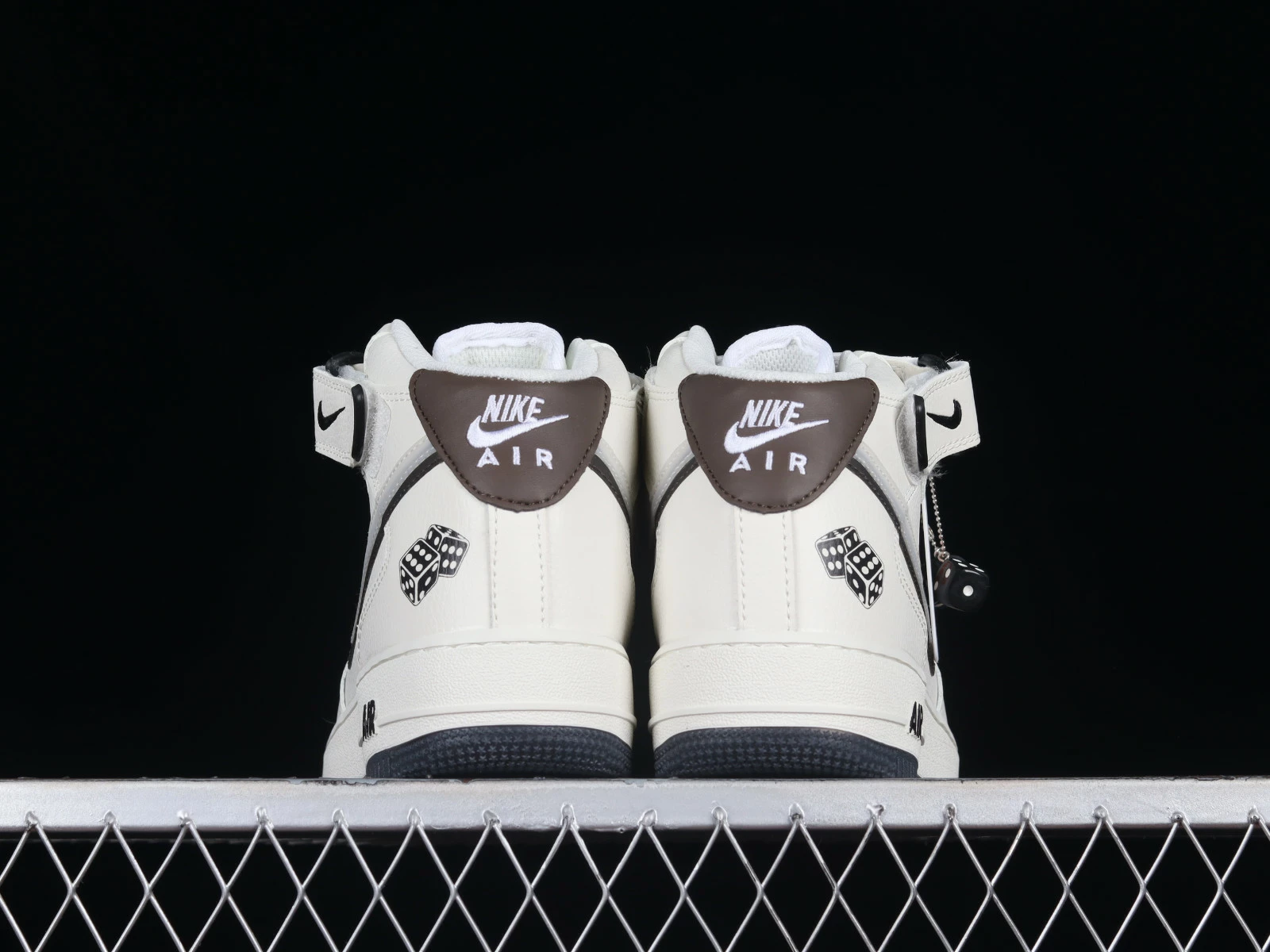 Nike Air Force 1 07 Mid Dice God White Brown CW1574-901 - Image 3
