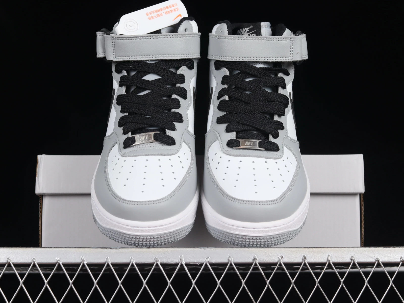 Nike Air Force 1 07 Mid Grey Black White HG1522-016 - Image 2