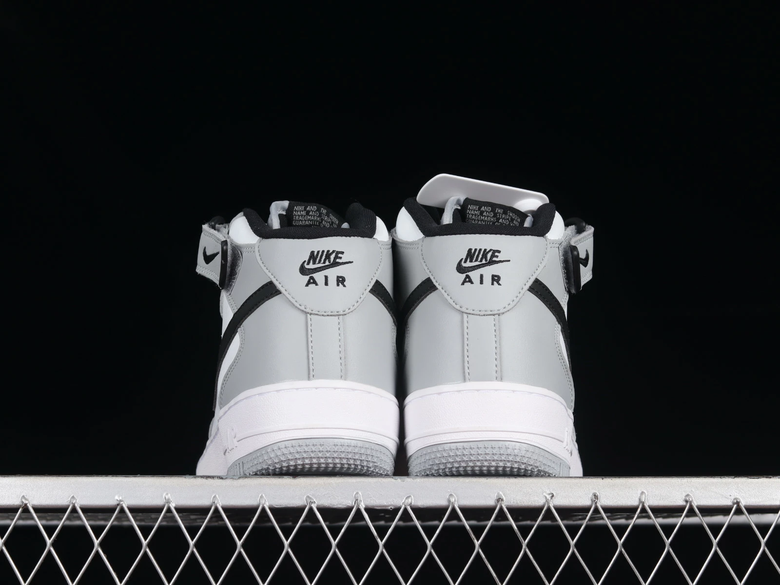 Nike Air Force 1 07 Mid Grey Black White HG1522-016 - Image 3