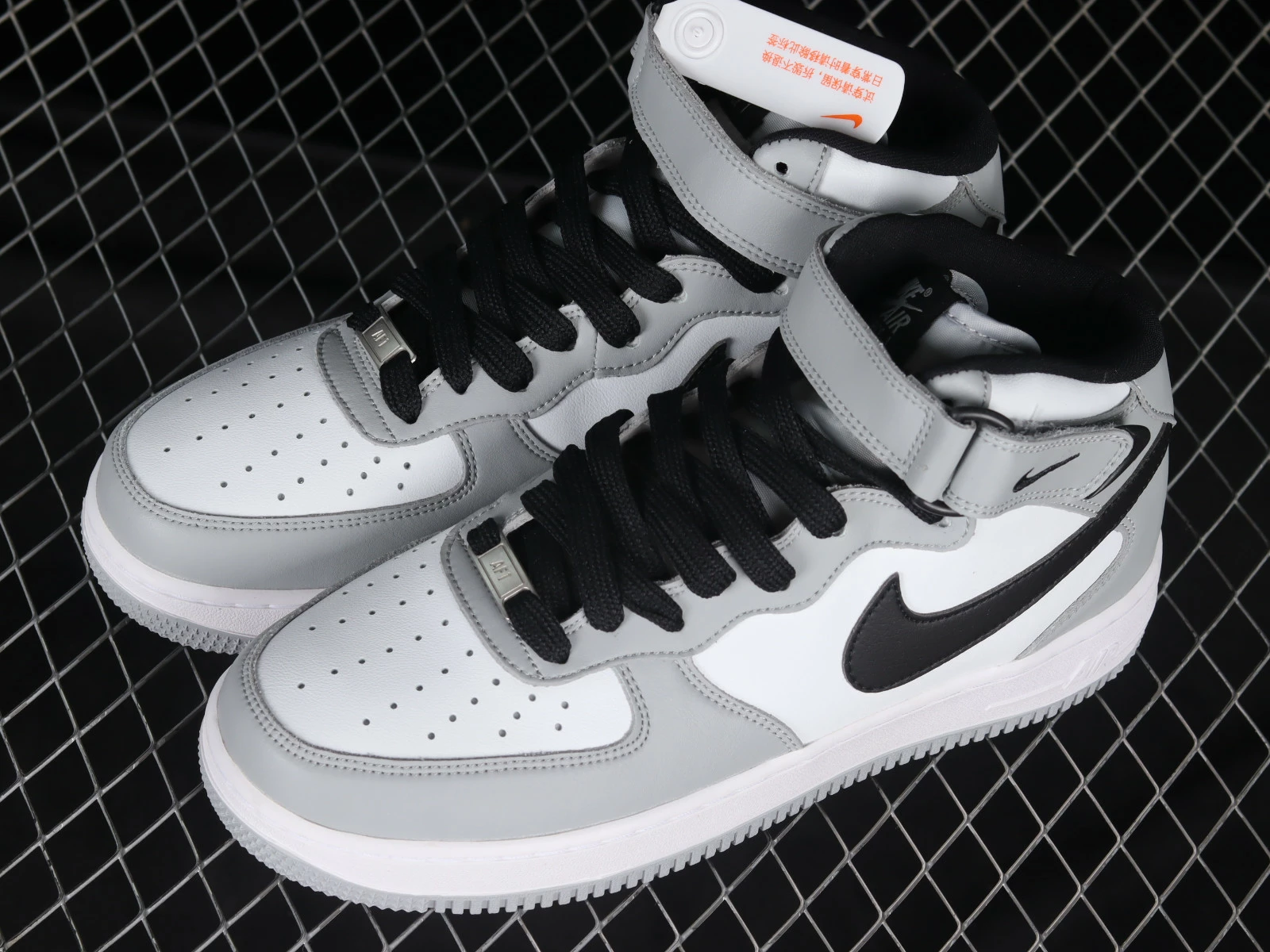 Nike Air Force 1 07 Mid Grey Black White HG1522-016 - Image 5