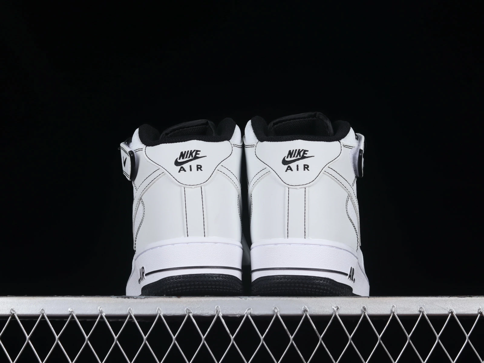 Nike Air Force 1 07 Mid White Black MK0619-222 - Image 3