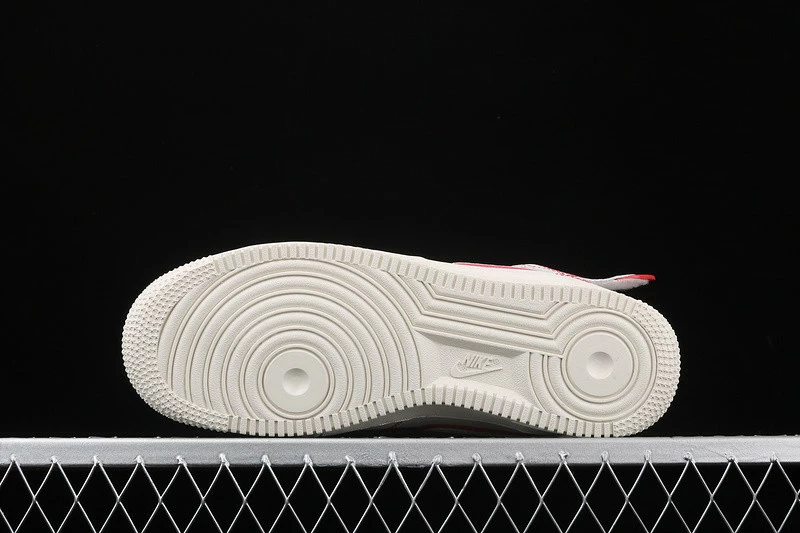 Nike Air Force 1 07 Mid White University Red Shoes AA1118-010 - Image 4