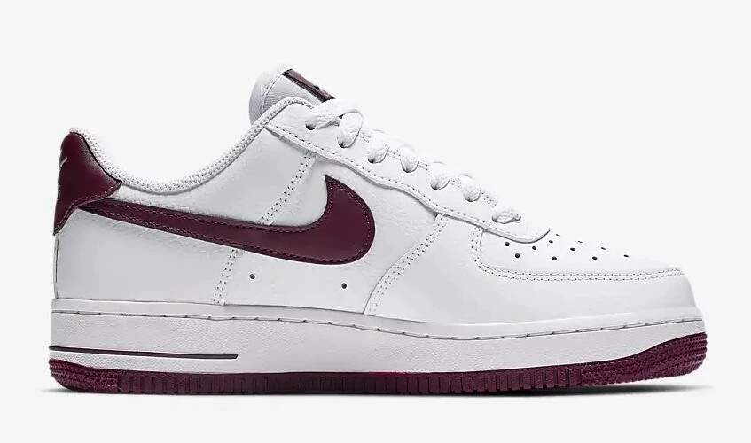 Nike Air Force 1'07 Patent White Bordeaux AH0287-105 - Image 2