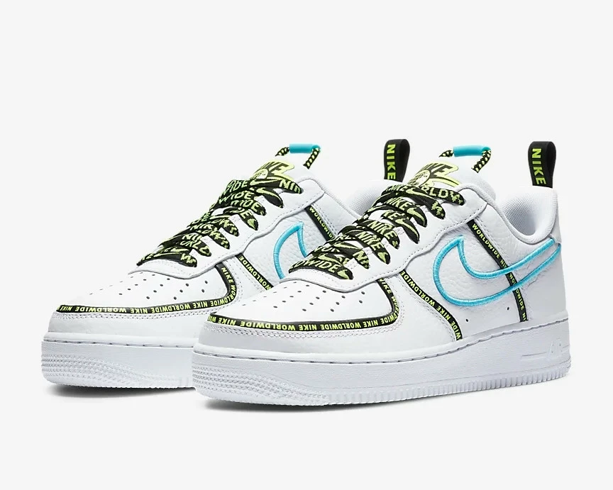 Nike Air Force 1'07 Premium Worldwide Pack Blue Fury White CK7213-100