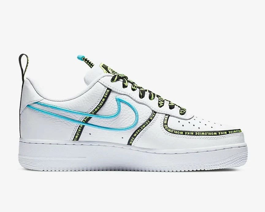 Nike Air Force 1'07 Premium Worldwide Pack Blue Fury White CK7213-100 - Image 2