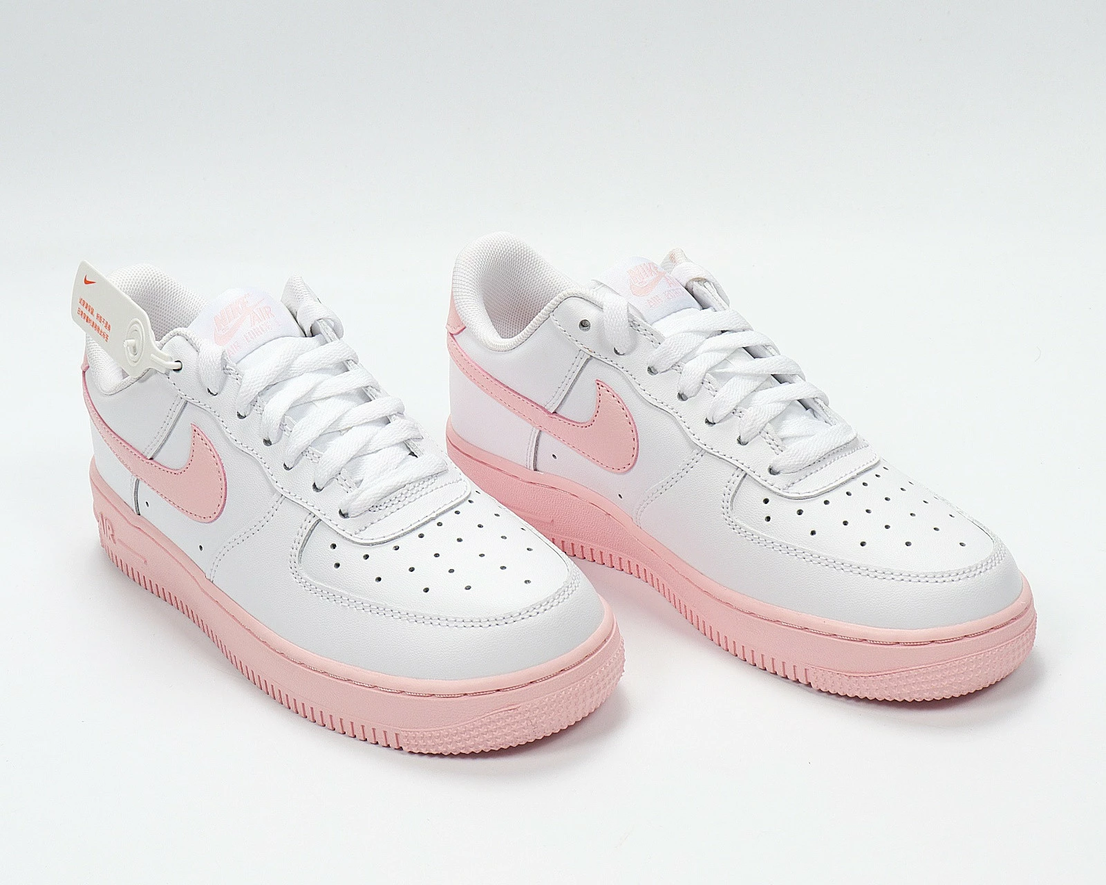 Nike Air Force 1 GS White Pink Foam Running Shoes CV7663-100 - Image 2