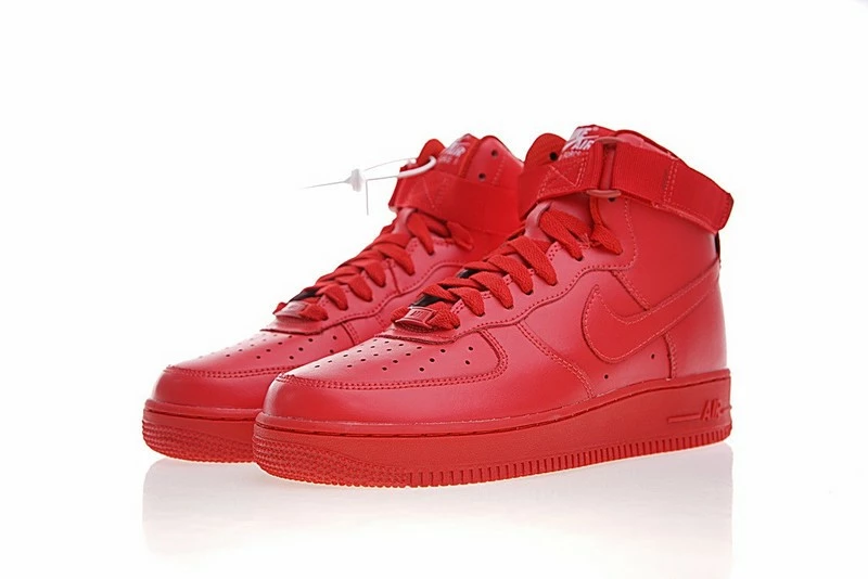 Nike Air Force 1 High ID Gym Red Casual Shoes AQ3771-991 - Image 4