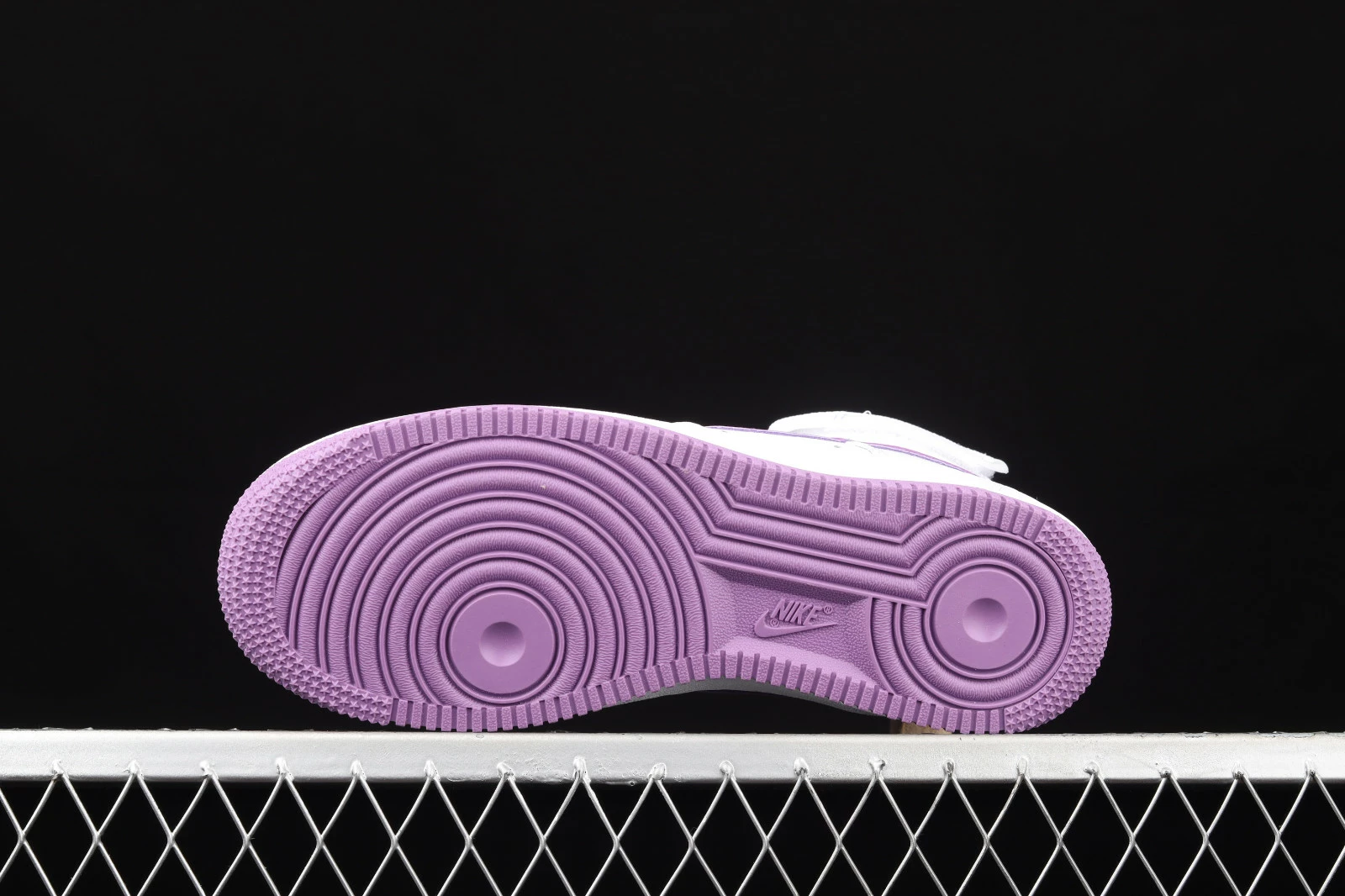 Nike Air Force 1 High White Dark Orchid Purple Shoes 334031-112 - Image 4