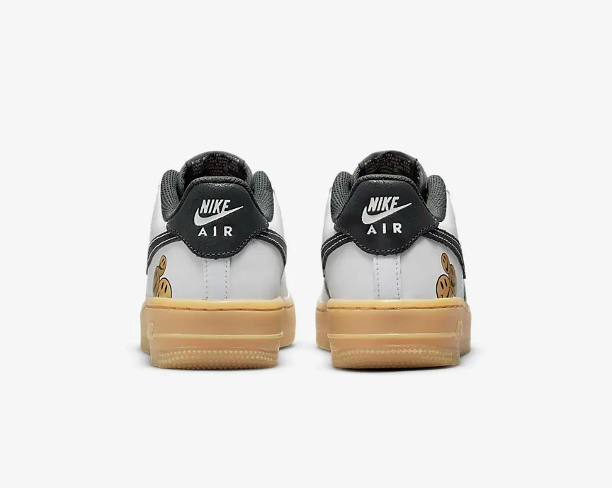 Nike Air Force 1 LV8 GO The Extra Smile White Yellow Strike Gum Light Brown DO5854-100 - Image 3
