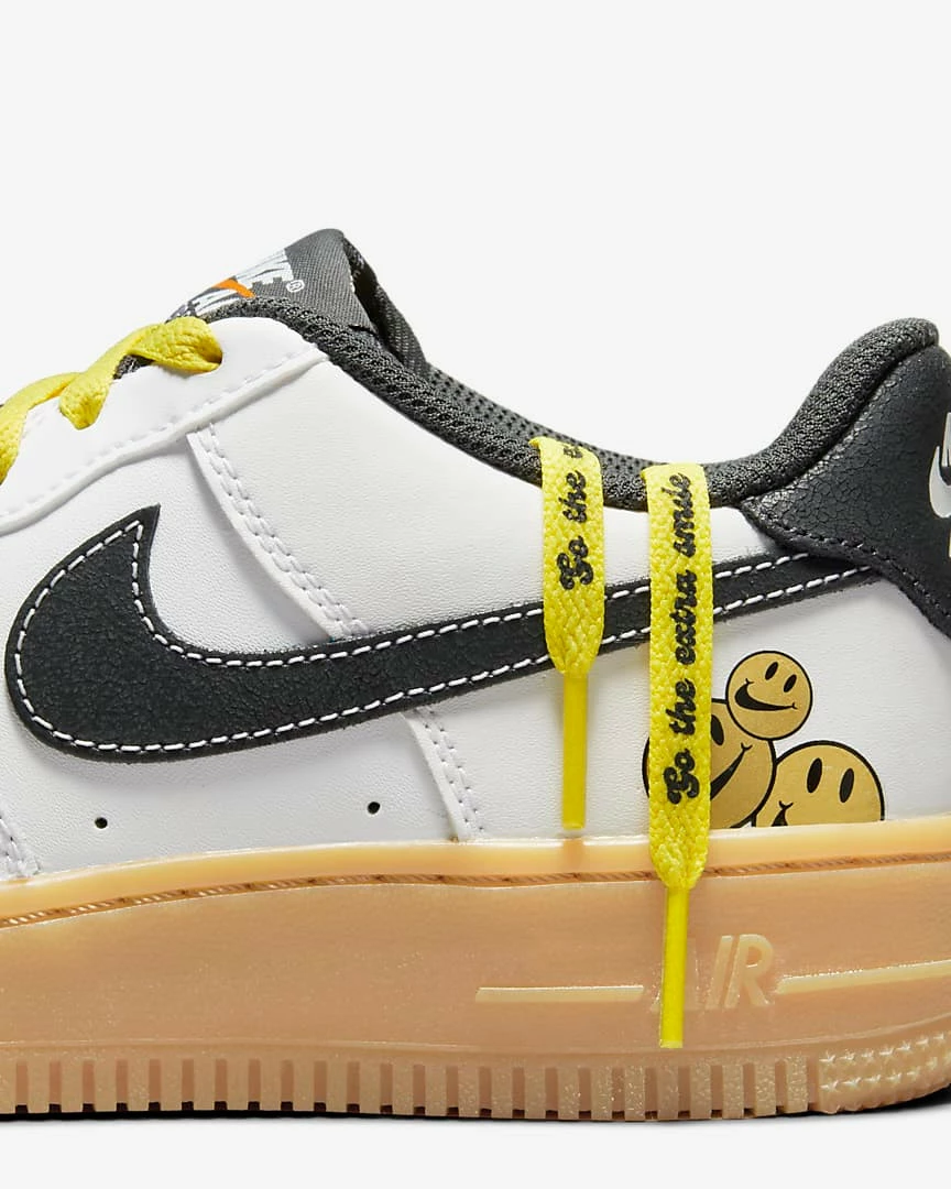 Nike Air Force 1 LV8 GO The Extra Smile White Yellow Strike Gum Light Brown DO5854-100 - Image 5