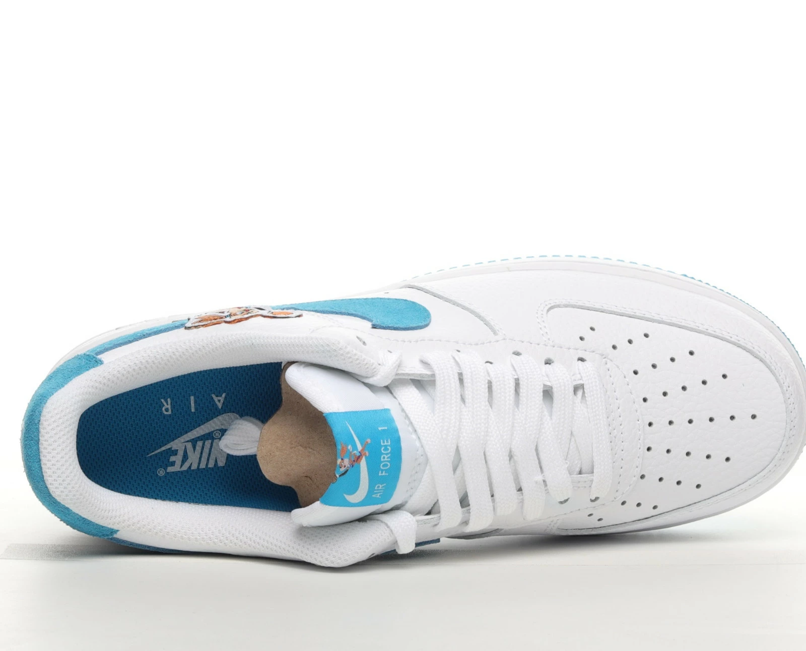 Nike Air Force 1 LV8 Low White Blue Running Shoes DJ7998-100 - Image 3