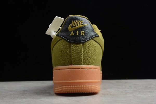 Nike Air Force 1 Low 07 Camper Green Gum Med Brown AQ0117 300 - Image 4