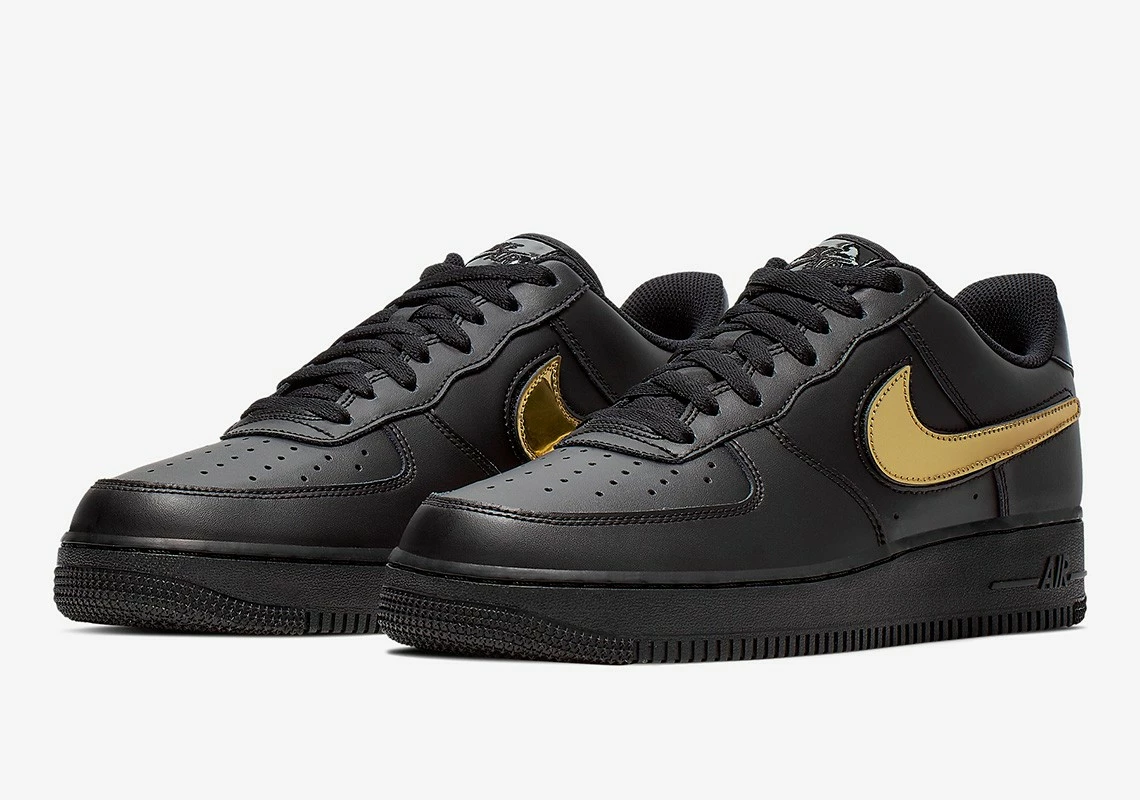 Nike Air Force 1 Low 07 LV8 Black Metallic Gold CT2252-001