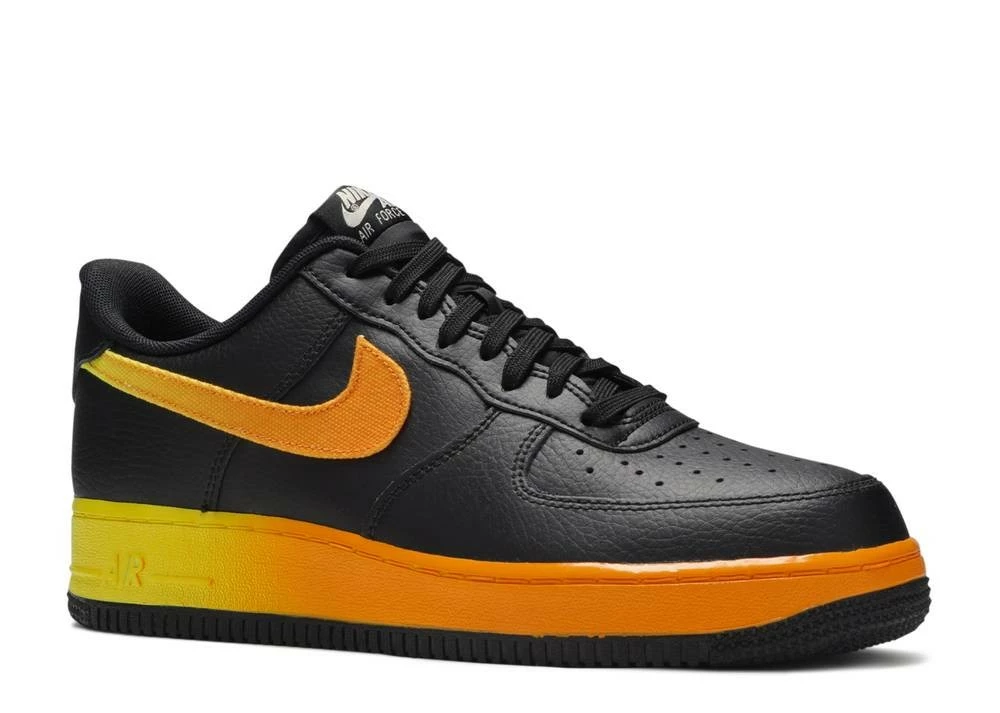 Nike Air Force 1 Low 07 Lv8 Black Orange Peel Opti Yellow CJ0524-001