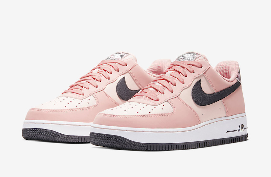 Nike Air Force 1 Low 07 Pink Quartz White Black Galactic Jade CU6649-100