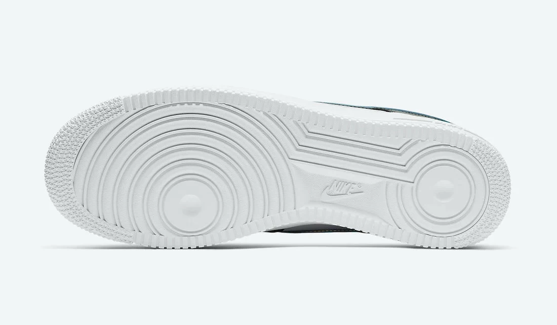 Nike Air Force 1 Low Black Game Royal Metallic Silver DD9784-001 - Image 4