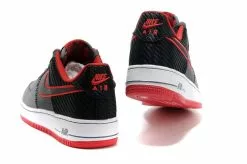 Nike Air Force 1 Low Black Wolf Grey Challenge Red White 488298-036