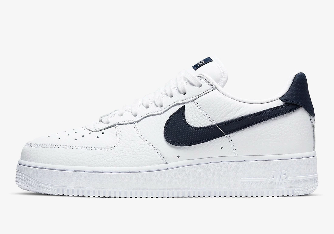 Nike Air Force 1 Low Craft White Obsidian Black Shoes CT2317-100 - Image 3