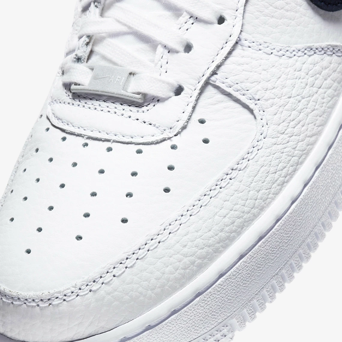 Nike Air Force 1 Low Craft White Obsidian Black Shoes CT2317-100 - Image 2