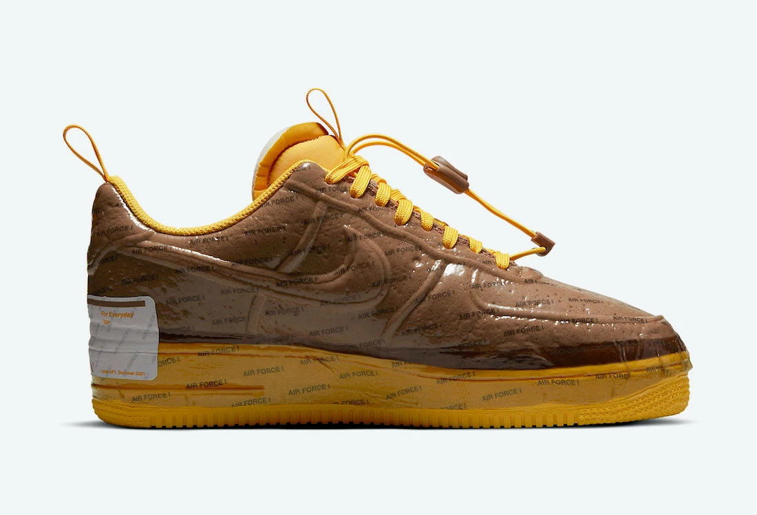 Nike Air Force 1 Low Experimental Archaeo Brown University Gold CZ1528-200 - Image 2