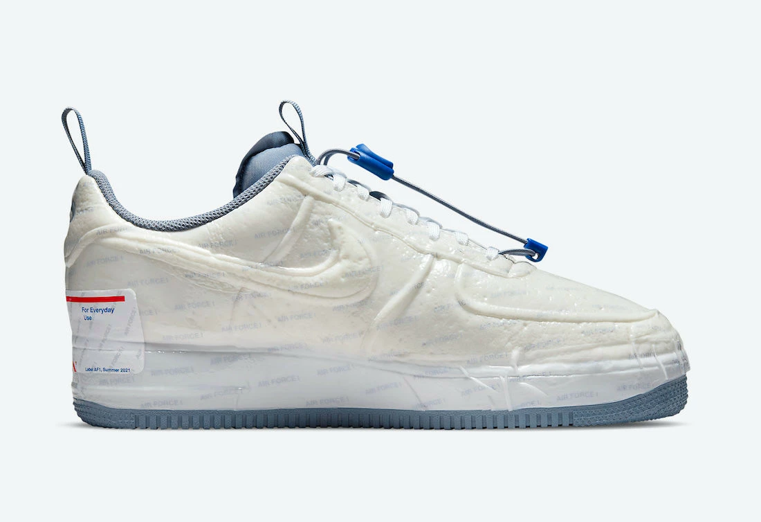 Nike Air Force 1 Low Experimental White Ghost Ashen Slate Game Royal CZ1528-100 - Image 2