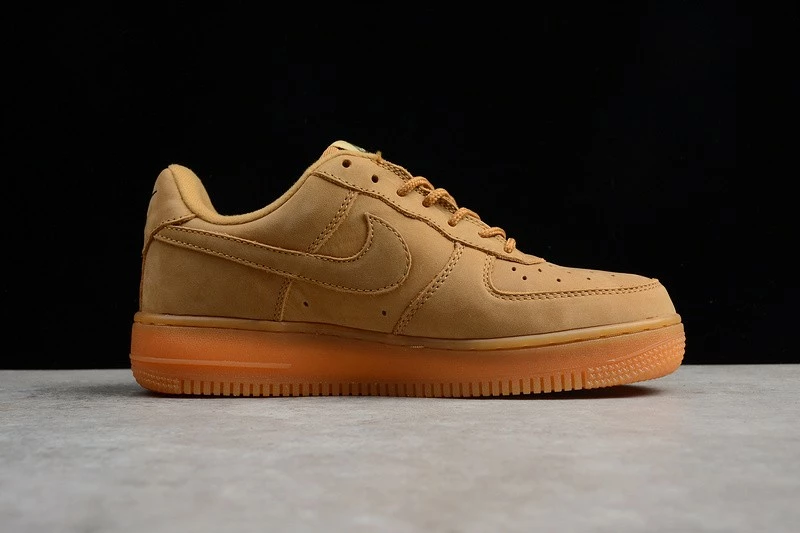 Nike Air Force 1 Low GS Wheat Flax LV8 Leather 888853-200 - Image 2
