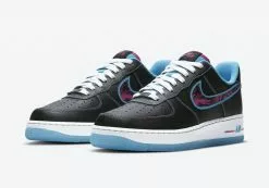 Nike Air Force 1 Low Miami Nights Pink Black Blue Shoes DD9183-001