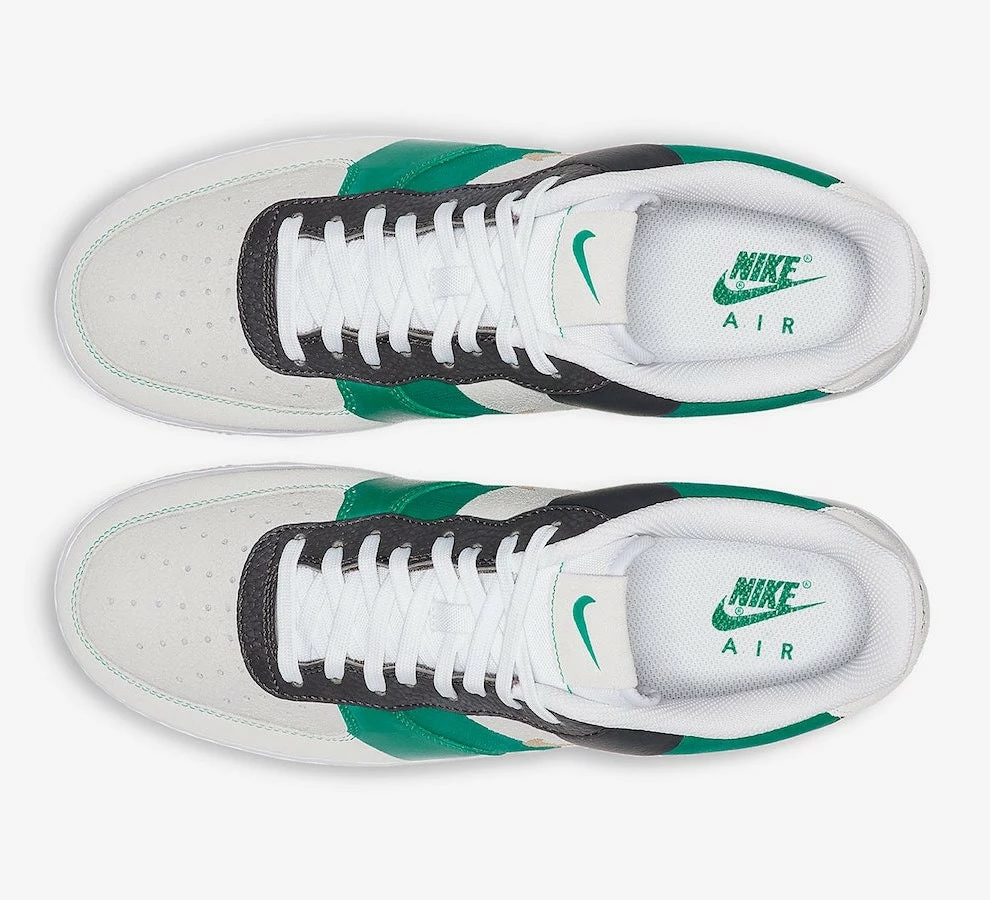 Nike Air Force 1 Low PRM Vast Grey Green White Black Shoes CI0065-100 - Image 2