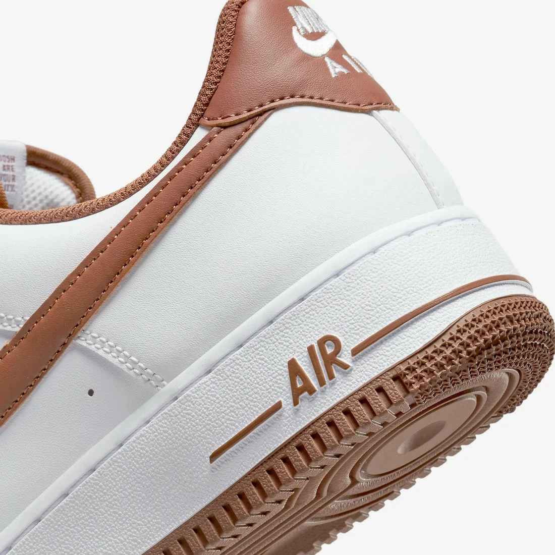 Nike Air Force 1 Low Pecan White Running Shoes DH7561-100 - Image 7