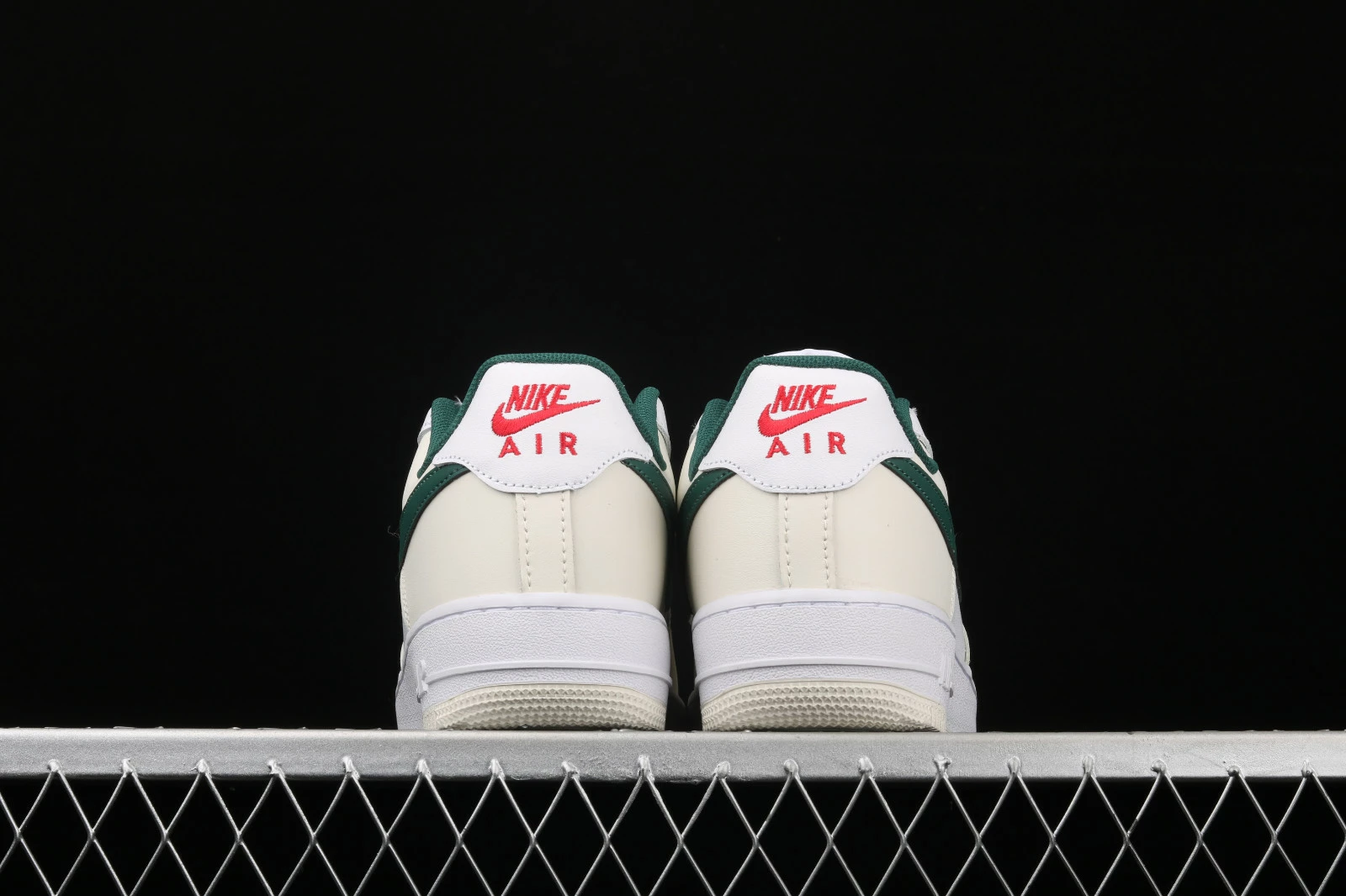Nike Air Force 1 Low White Beige Green Red Womens Shoes FF0902-012 - Image 3