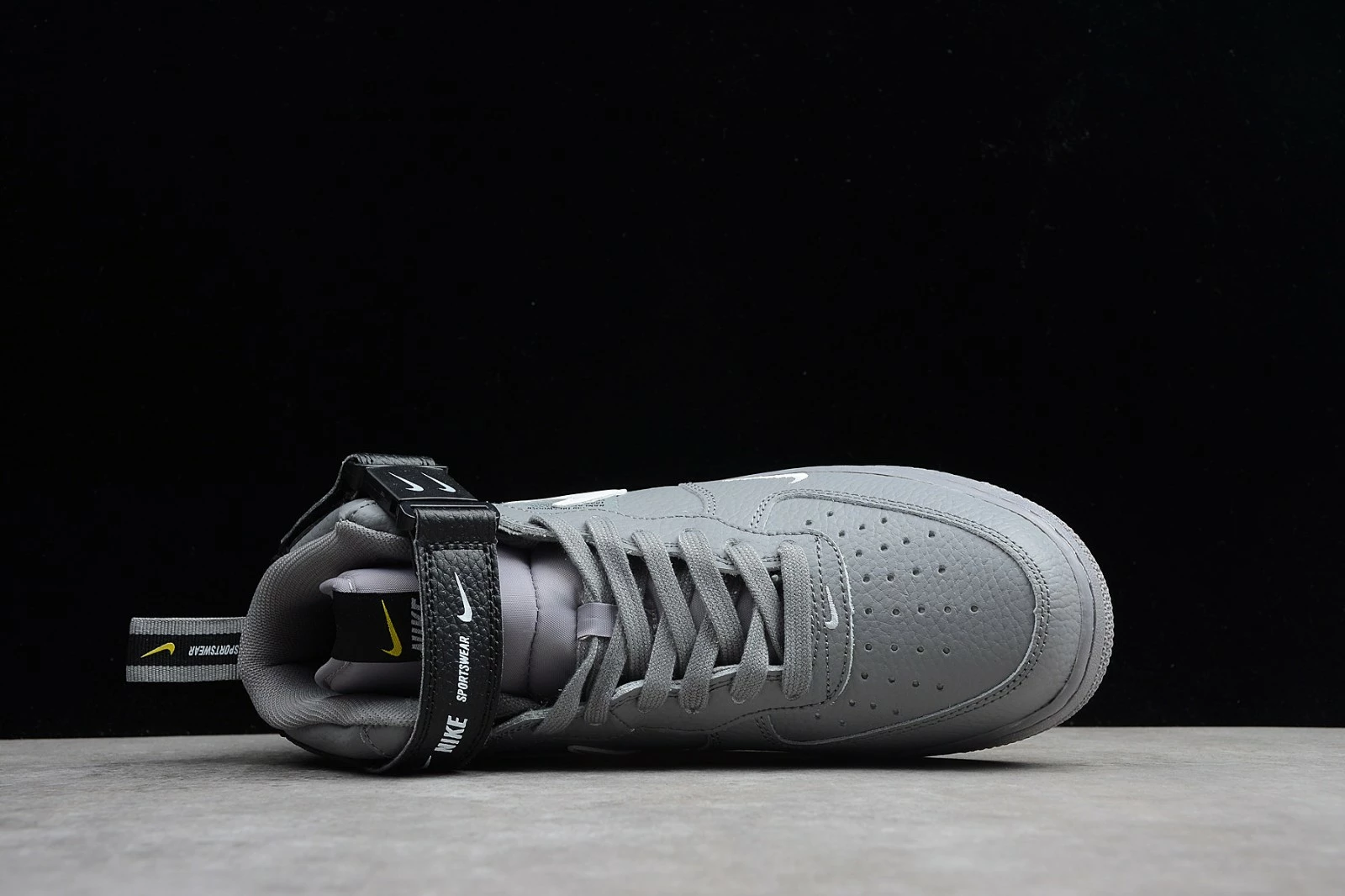 Nike Air Force 1 Mid LV8 Utility Grey White Black 804609-006 - Image 3