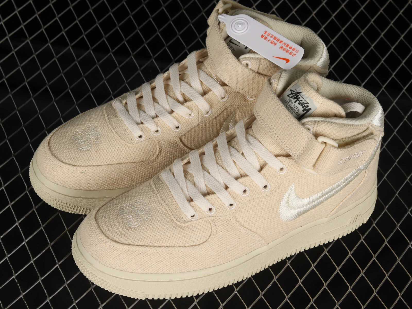 Nike Air Force 1 Mid Stussy Fossil Sail DJ7841-200 - Image 5