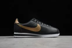 Nike Classic Cortez SE Black Metallic Gold White 902801 002