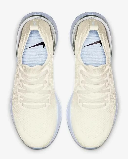 Nike Epic React Flyknit 2 Sail Aluminum Metallic Silver BQ8927-100 - Image 4