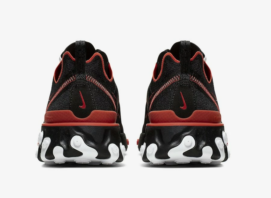 Nike React Element 55 Script Swoosh Black University Red White CK9285-001 - Image 4