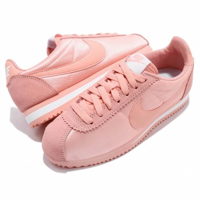 Nike WMNS Classic Cortez Nylon Coral Stardust White 749864-606 - Image 6